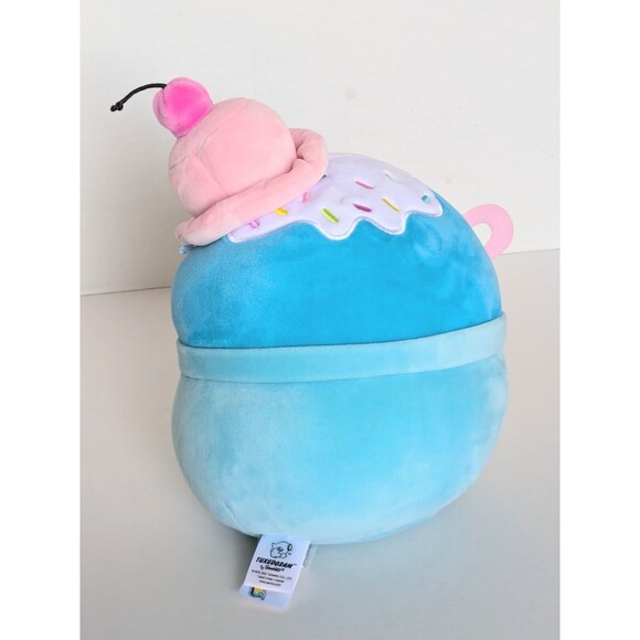 Squishmallow Sundae Tuxedo Sam Sanrio Plush Toy Blue Lovey Hello Kitty - Picture 2 of 7